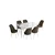 Hanah Home Set Trpezarijski sto i 6 stolica Han, Braon-beli