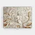 WallXpert slika na platnu 775197013_70100, ženska figura sa reljefnim ornamentima u beloj i zlatnoj boji, 70 x 100 cm