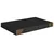 Plutajuće zidne police 2 kom crne 40 x 23 x 3,8 cm MDF