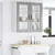 Zidni stakleni ormarić PORTO Siva Sonoma 80 x 31 x 80 cm