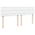 Vidaxl Box spring postelja z vzmetnico bela 200x200 cm umetno usnje