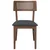 Vidaxl Jedilni stoli z blazinami 2 kosa Brown Solid Wood Rubber