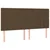 Vidaxl Posteljni okvir brez vzmetnice temno rjav 160x200 cm blago