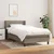 Vidaxl Box spring postelja z vzmetnico taupe 90x200 cm blago