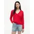 Tommy Jeans Pulover ESSENTIAL rdeča