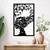 Wallity Zidna dekoracija Farfalla-1, 45 x 70 cm, Crna