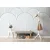 Samolepilna tapeta belo-moder vzorec mavrice Mid-Century - 245x165