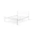 Woody Fashion Double Bedstead K70 - White (120 x 200)