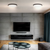 Solight WO8018 - LED prigušiva plafonska svetiljka ESTELA LED/36W/230V+DO pr.30 cm crna