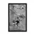 Plakat cvetovi v črnobeli varianti - 30x45 silver