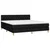 Vidaxl Box spring postelja z vzmetnico črna 160x200 cm blago