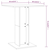 Bistro stol boja hrasta sonome 60x60x75 cm konstruirano drvo