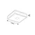 Rabalux Plafonjera Zoya, LED 18W, 30x30cm, Hrom