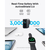 ANKER 140W GaN zidni brzi punjač, 4-porta (3x USB-C i 1x USB-A) sa USB-C M/M pletenim kablom, srebrni