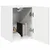 TV zidni ormar Zidne 2 pcs Sjajno bijelo 30 x 31 x 40 cm