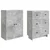 Set ormara 2 pcs Betonska siva 66 x 34,5 x 90 cm