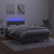 Krevet box spring s madracem LED tamnosivi 120 x 200 cm baršun