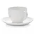 DUKA EVERYDAY skodelica s krožnikom 250 ml beli porcelan
