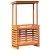 Vidaxl vidaXL Vrtna barska miza s streho rjava 112,5x57x195,5 cm