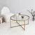 Hanah Home Klub sto Gold Sun S404 83x40x83cm Zlatni