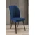 Hanah Home set trpezarijskih stolica Platinum 6 kom, teget tkanina Jerry, braon metalne noge