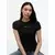 Tommy Jeans Majica Script Rib DW0DW22809 Črna Slim Fit