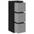 Kreveta s ladicama Crni hrast 25,5 x 22 x 69,5 cm