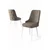 Hanah Home Set stolica Newa, 46x94x46 cm, 2 komada, Belo-smeđe