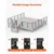 VEVOR Kabli piirdetala nurk 9144x508x508 mm must
