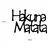 Wallity Zidna dekoracija Hakuna Matata 8, 69x1.5x47 cm, 1.2 mm, Crna