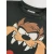 Next Majica Looney Tunes rjava/grafit/rdeča/bela