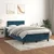 Vidaxl Box spring postelja z vzmetnico temno moder 120x190 cm žamet