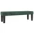 Den Box spring postelja z vzmetnico temno zelena 200x200 cm žamet