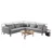 ATELIER DEL SOFA Ugaona garnitura Flexy L Grey