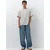 Pull&Bear Majica  ecru / črna / bela