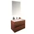 HANAH HOME Kupatilski ormarić sa umivaonikom i ogledalom (2 komada) Simple 80 Hrast