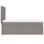 Vidaxl Box spring postelja z vzmetnico taupe 100x200 cm blago