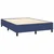 Vidaxl Box spring postelja z vzmetnico moder 140x190 cm blago