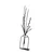 Aberto Design Dekorativna figura Flowerpot - 3, 19x44 cm, 1.5 mm, Crna
