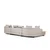Atelier del Sofa Ugaona garnitura Padova 100x70x140cm Svetlosiva