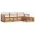 Set vanjskih sofa Prirodna 254 x 162,5 x 73 cm