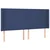 Vidaxl Box spring postelja z vzmetnico LED modra 200x200 cm blago