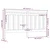 Uzglavlje za krevet crno 186 x 4 x 100 cm od masivne borovine