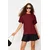 Trendyol Milla Ženska majica TWOSS23TS00040, Bordo