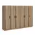 Hanah Home Garderober Kale-7631, 270x210x52 cm, Braon