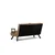 Atelier del Sofa Dvosed na razvlačenje Sando 2 Svetlobraon
