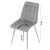 Jedilni stol SPLIT VELVET, moder