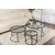 Hanah Home Set stolova za dnevnu sobu Aurum, 42x35x42cm, 60x39x60cm, 80x43x80cm, 3 komada, Crni