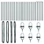 Stup za ogradu 26 pcs Zelena 3,2 x 3,2 x 100 cm