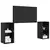 Set TV komoda Zidne 2 pcs Crni hrast 72 x 35 x 36,5 cm